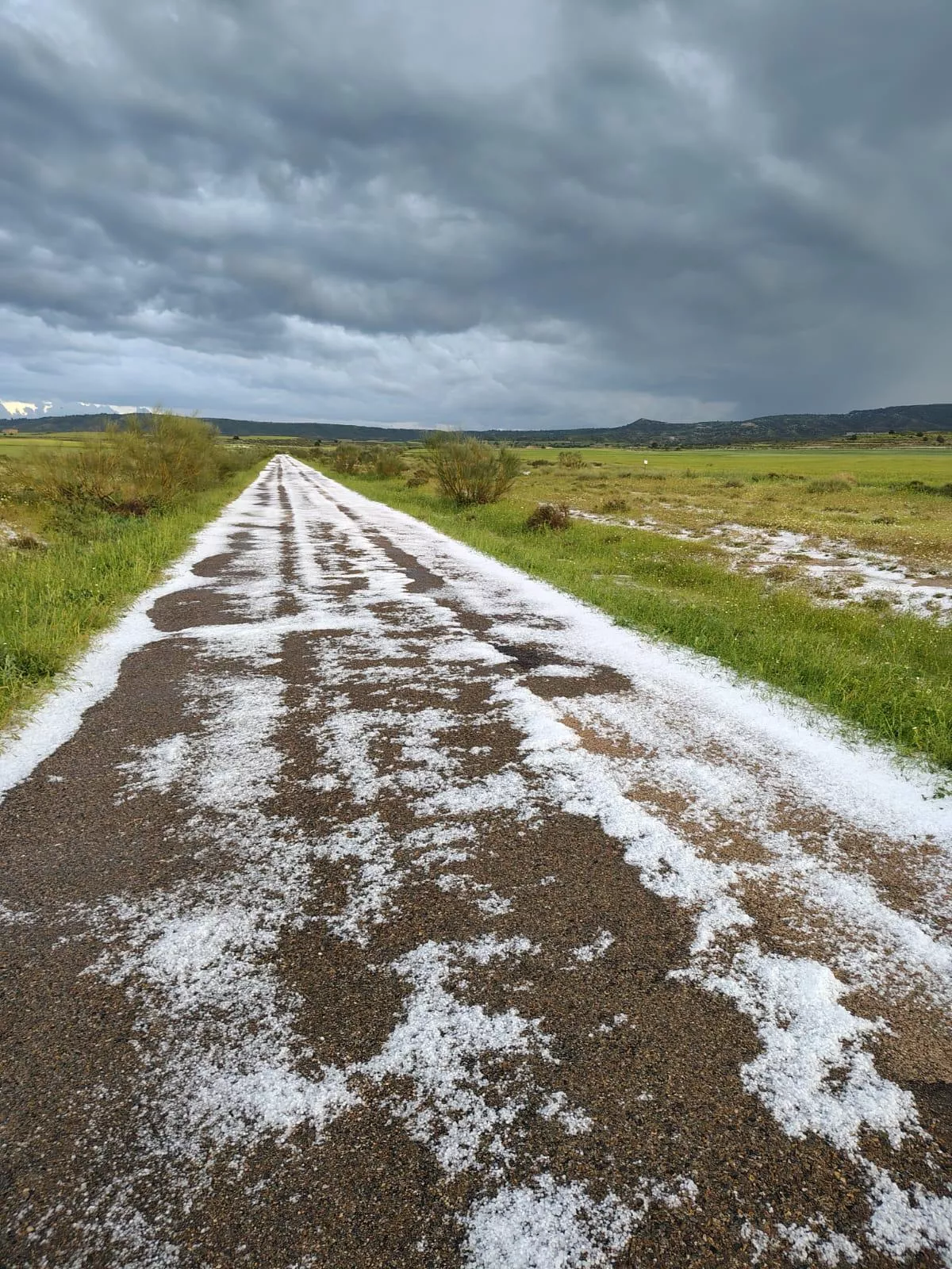Granizada en Lanaja.