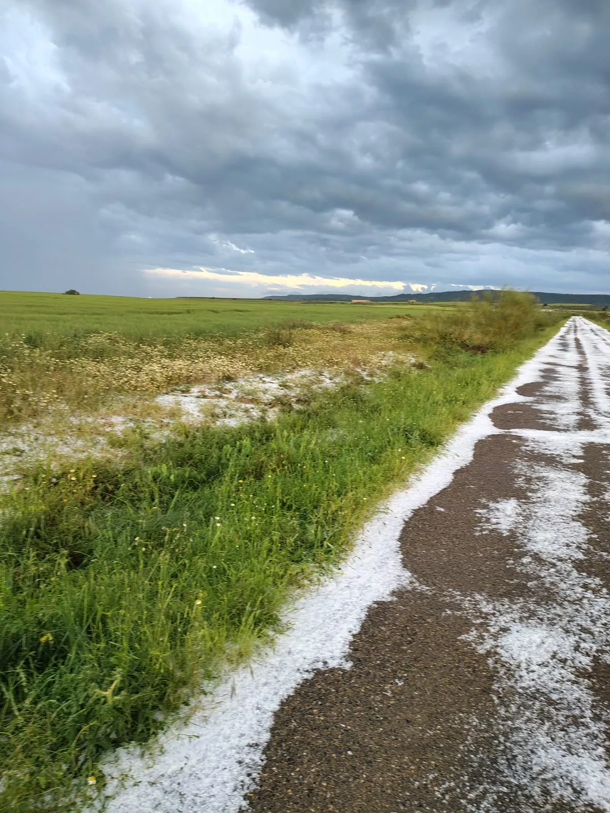 Granizada en Lanaja.