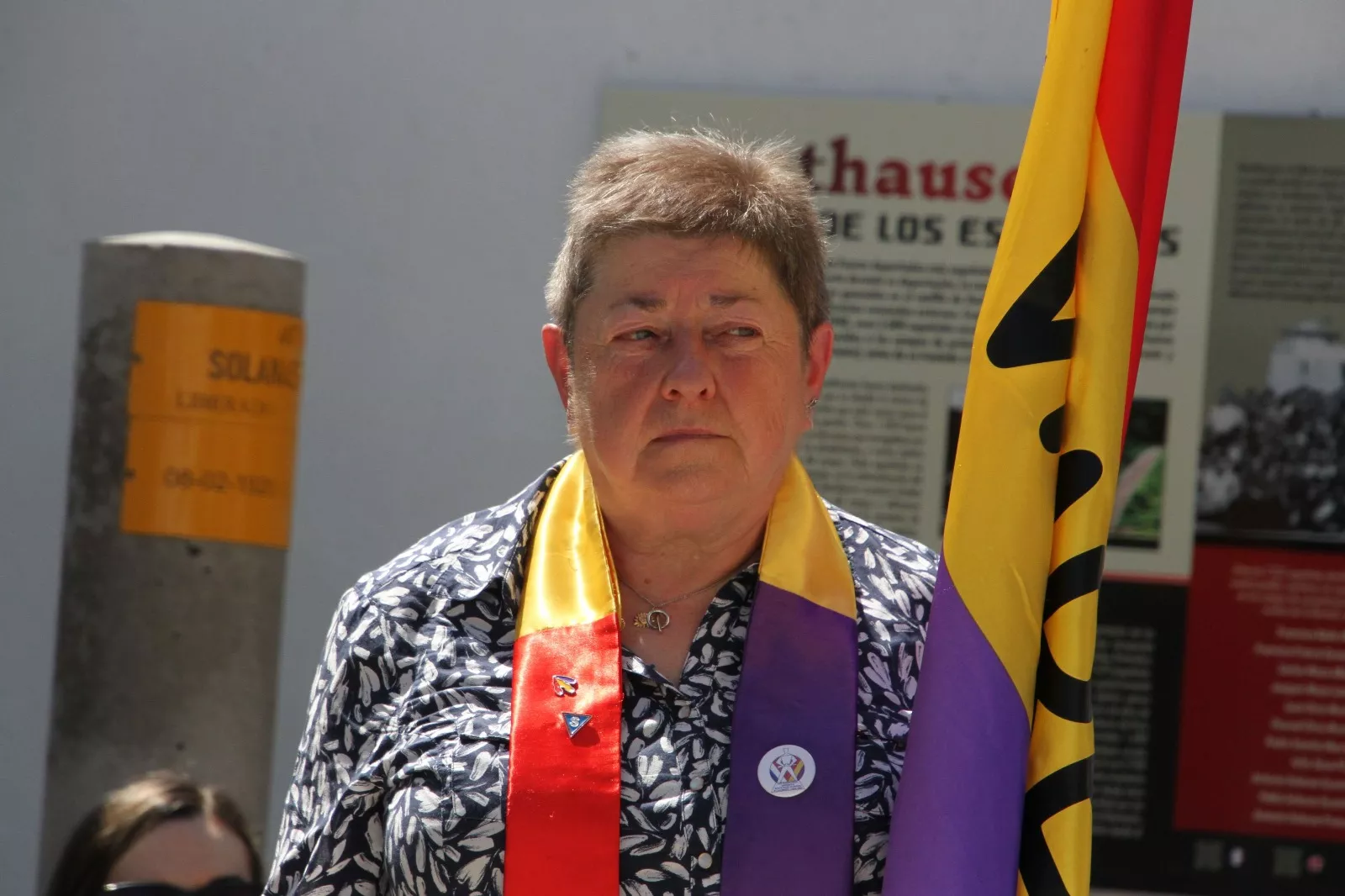Homenaje en Leciñena a sus once vecinos deportados en campos de concentración nazis. Foto Carlos Neofato
