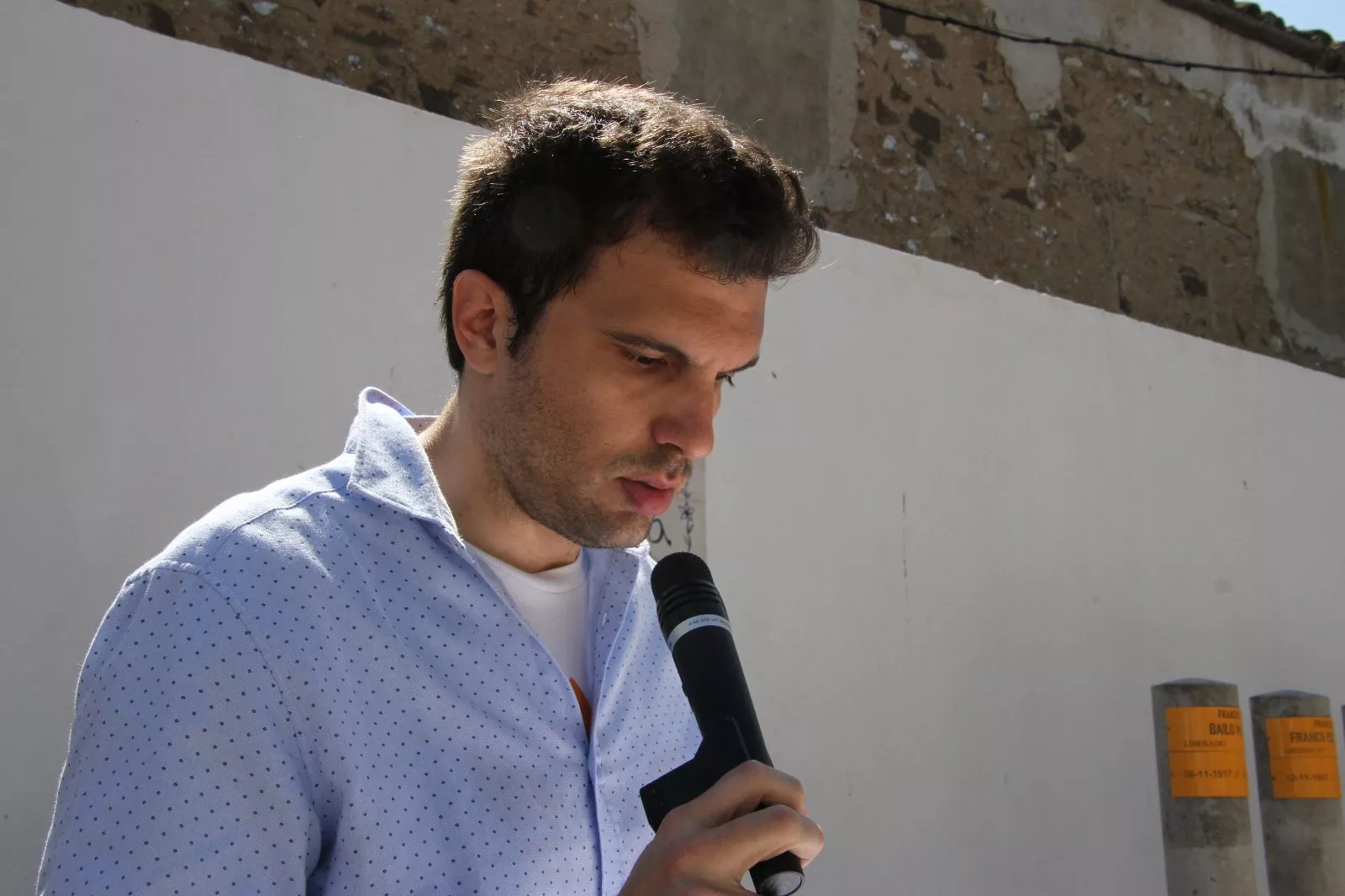 Homenaje en Leciñena a sus once vecinos deportados en campos de concentración nazis. Foto Carlos Neofato