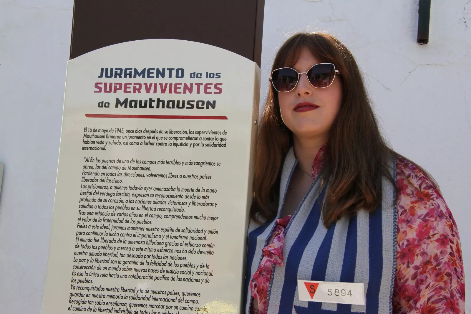 Homenaje en Leciñena a sus once vecinos deportados en campos de concentración nazis. Foto Carlos Neofato