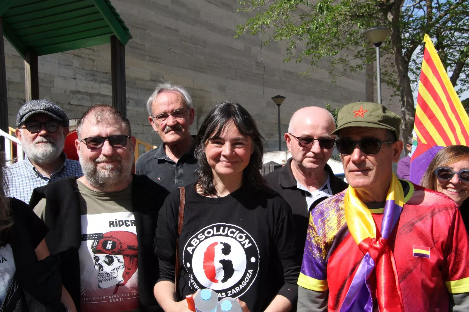 Homenaje en Leciñena a sus once vecinos deportados en campos de concentración nazis. Foto Carlos Neofato