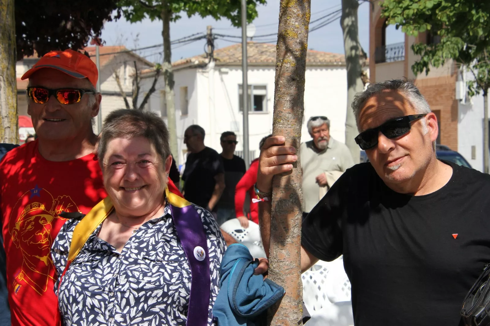 Homenaje en Leciñena a sus once vecinos deportados en campos de concentración nazis. Foto Carlos Neofato