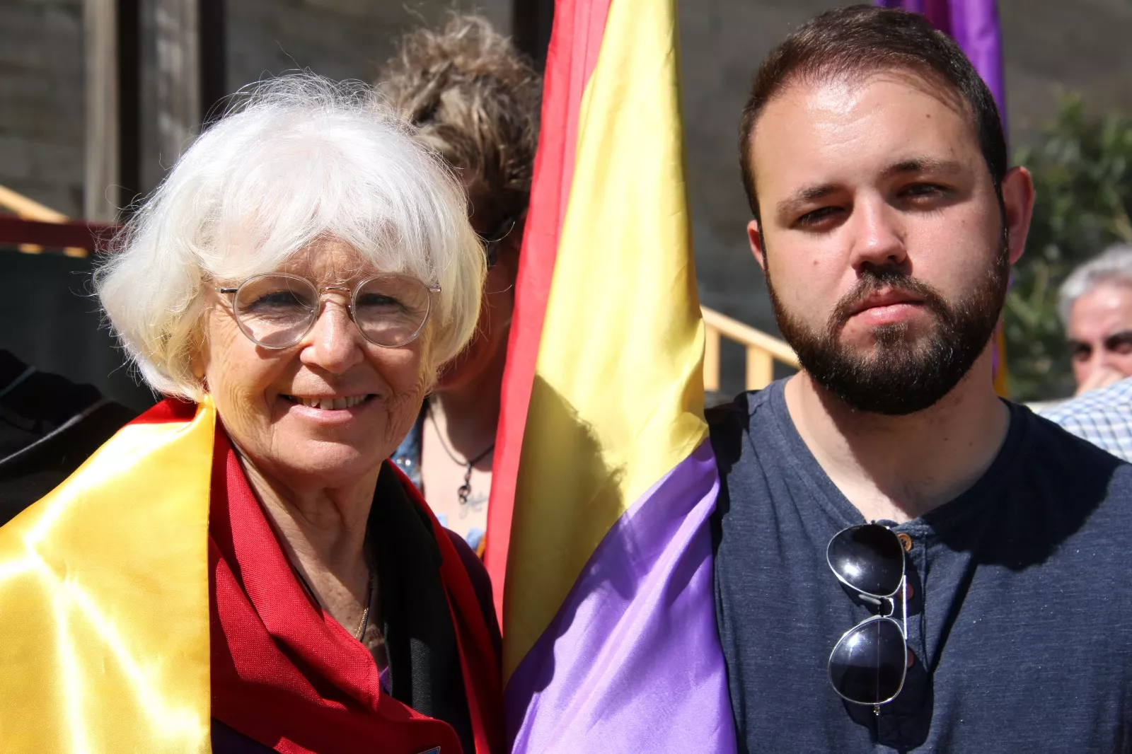 Homenaje en Leciñena a sus once vecinos deportados en campos de concentración nazis. Foto Carlos Neofato