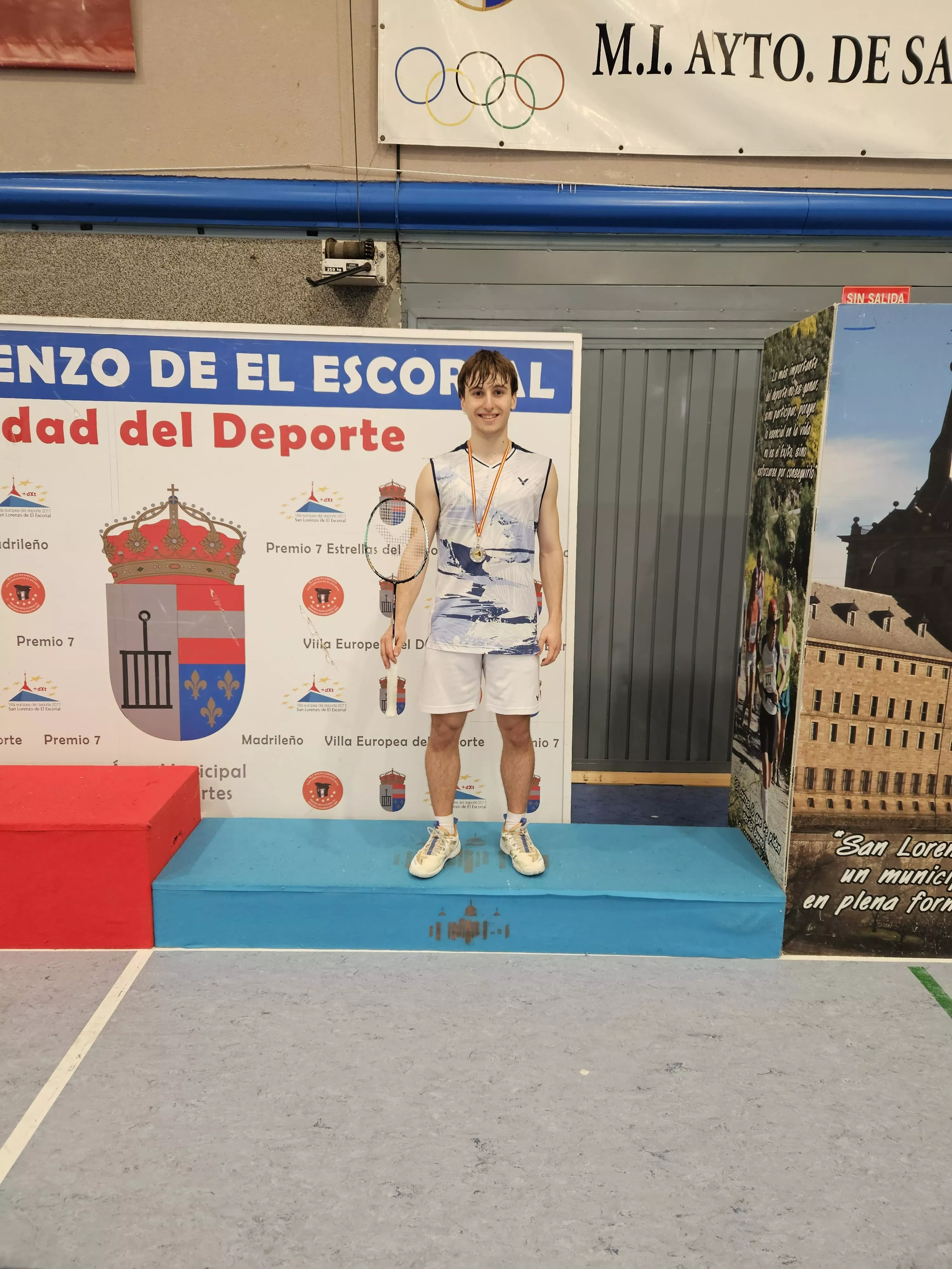 Raúl Bergua, subcampeón en San Lorenzo de El Escorial.