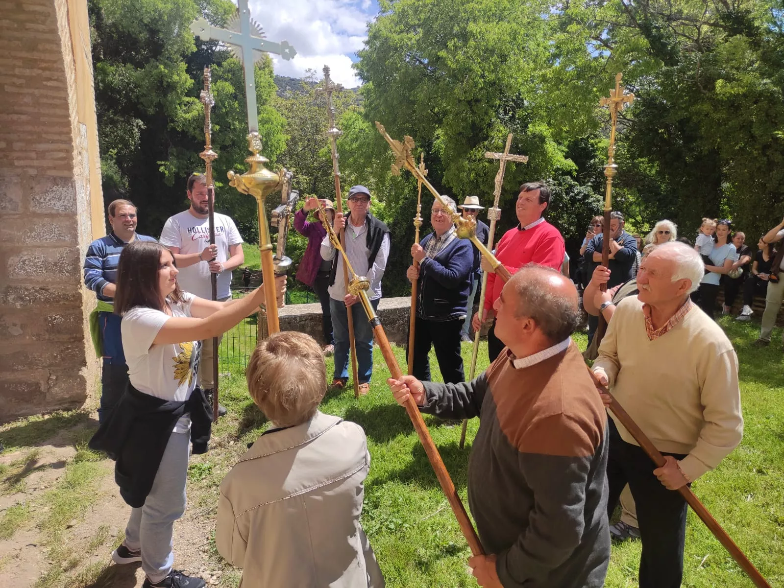 Romería de los nueve pueblos a San Cosme y San Damián en Panzano. Foto Fernando Paules