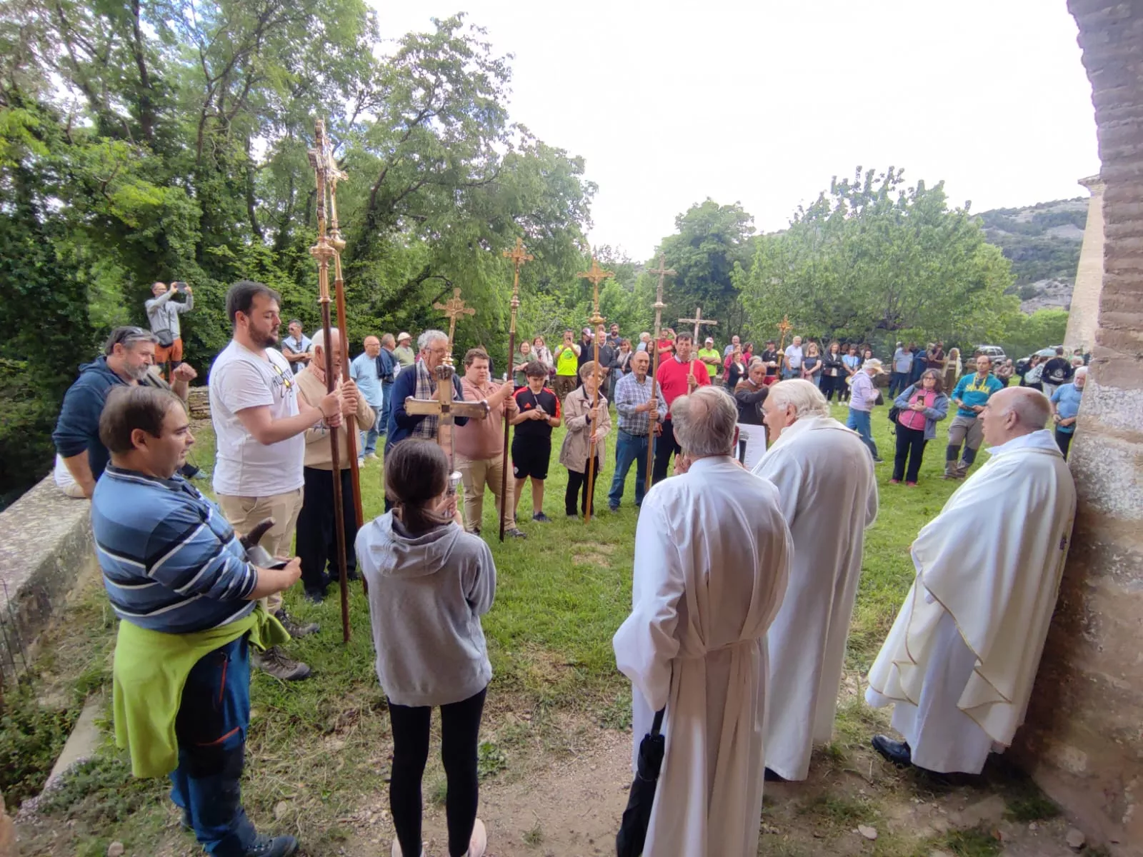 Romería de los nueve pueblos a San Cosme y San Damián en Panzano. Foto Fernando Paules