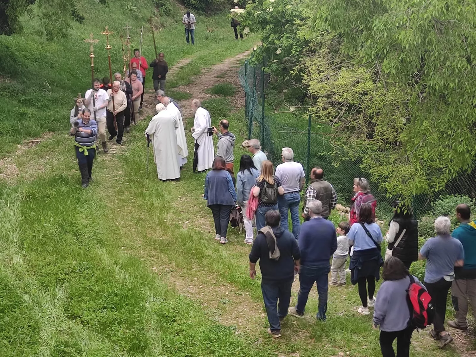 Romería de los nueve pueblos a San Cosme y San Damián en Panzano. Foto Fernando Paules