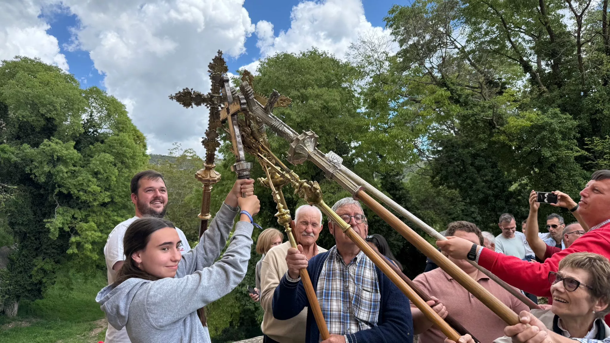 Romería de los nueve pueblos a San Cosme y San Damián en Panzano. Foto Ignacio Almudévar