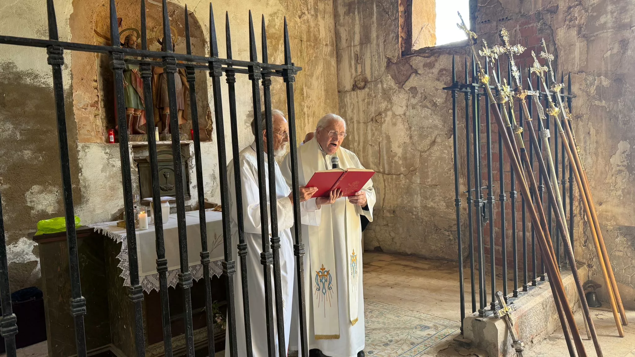 Romería de los nueve pueblos a San Cosme y San Damián en Panzano. Foto Ignacio Almudévar