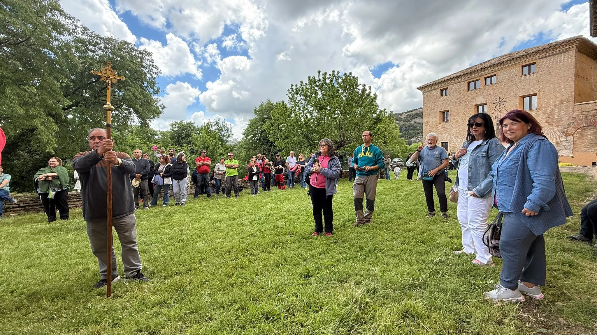 Romería de los nueve pueblos a San Cosme y San Damián en Panzano. Foto Ignacio Almudévar