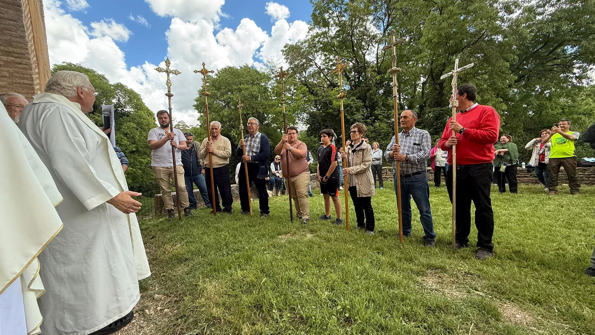 Romería de los nueve pueblos a San Cosme y San Damián en Panzano. Foto Ignacio Almudévar