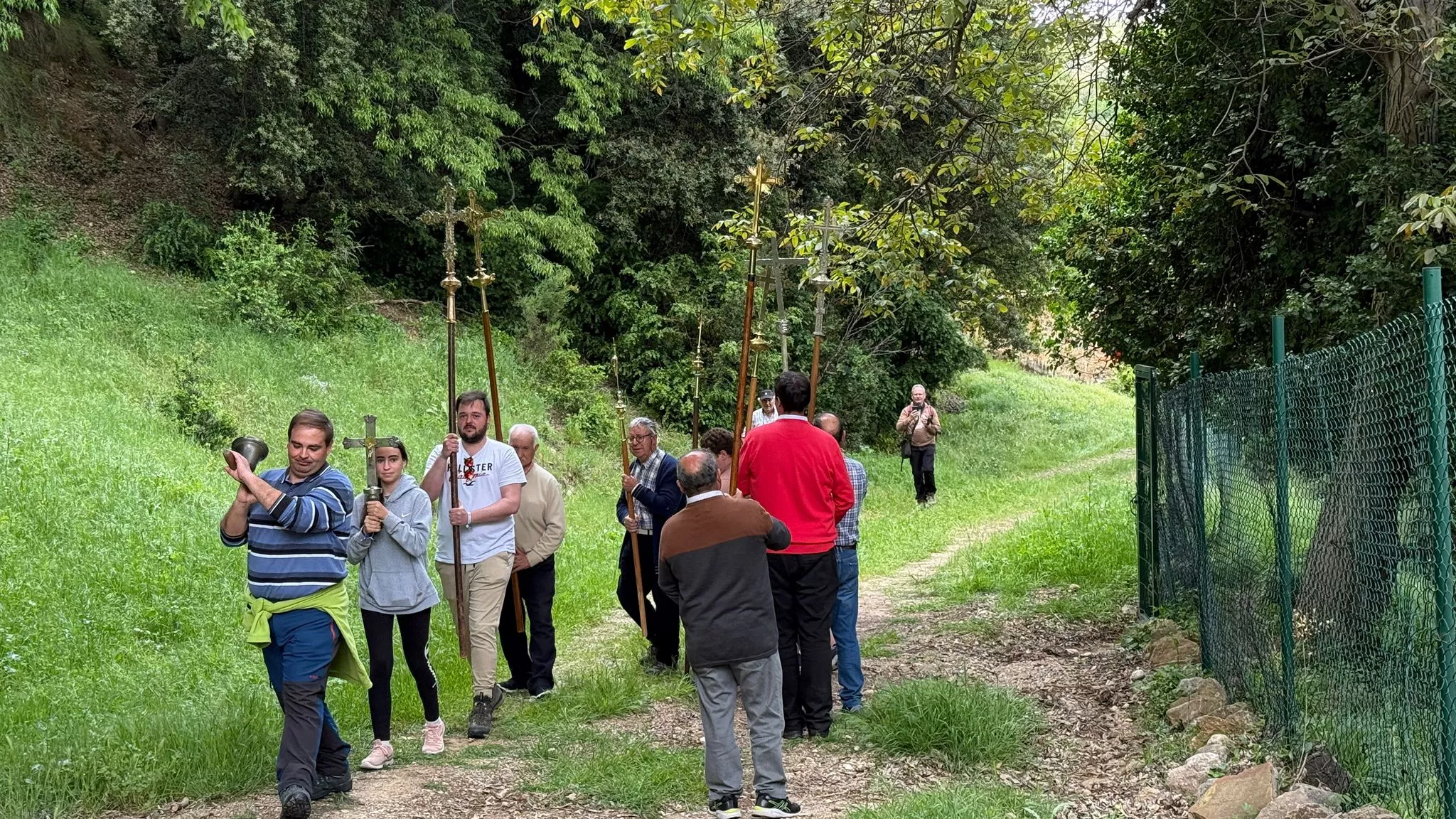Romería de los nueve pueblos a San Cosme y San Damián en Panzano. Foto Ignacio Almudévar