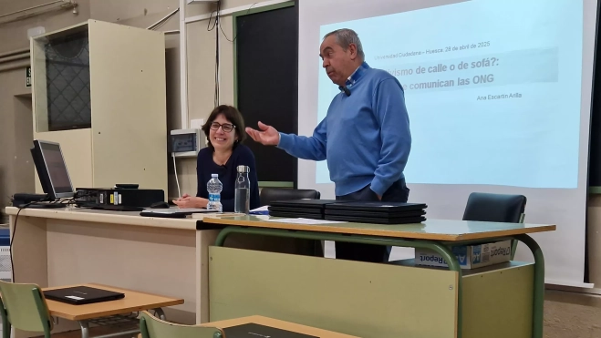 Ana Escartín Arilla y Miguel Escartín Otín. Foto Myriam Martínez Ana Escartín Arilla y Miguel Escartín Otín. Foto Myriam Martínez