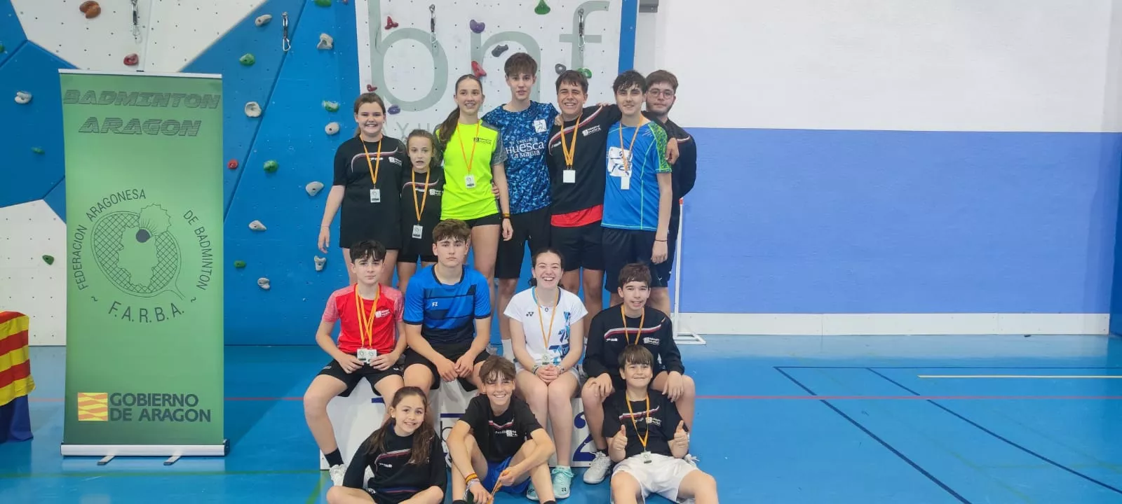 El Bádminton Huesca presentó la mayor representación y se llevó la palma en el medallero.