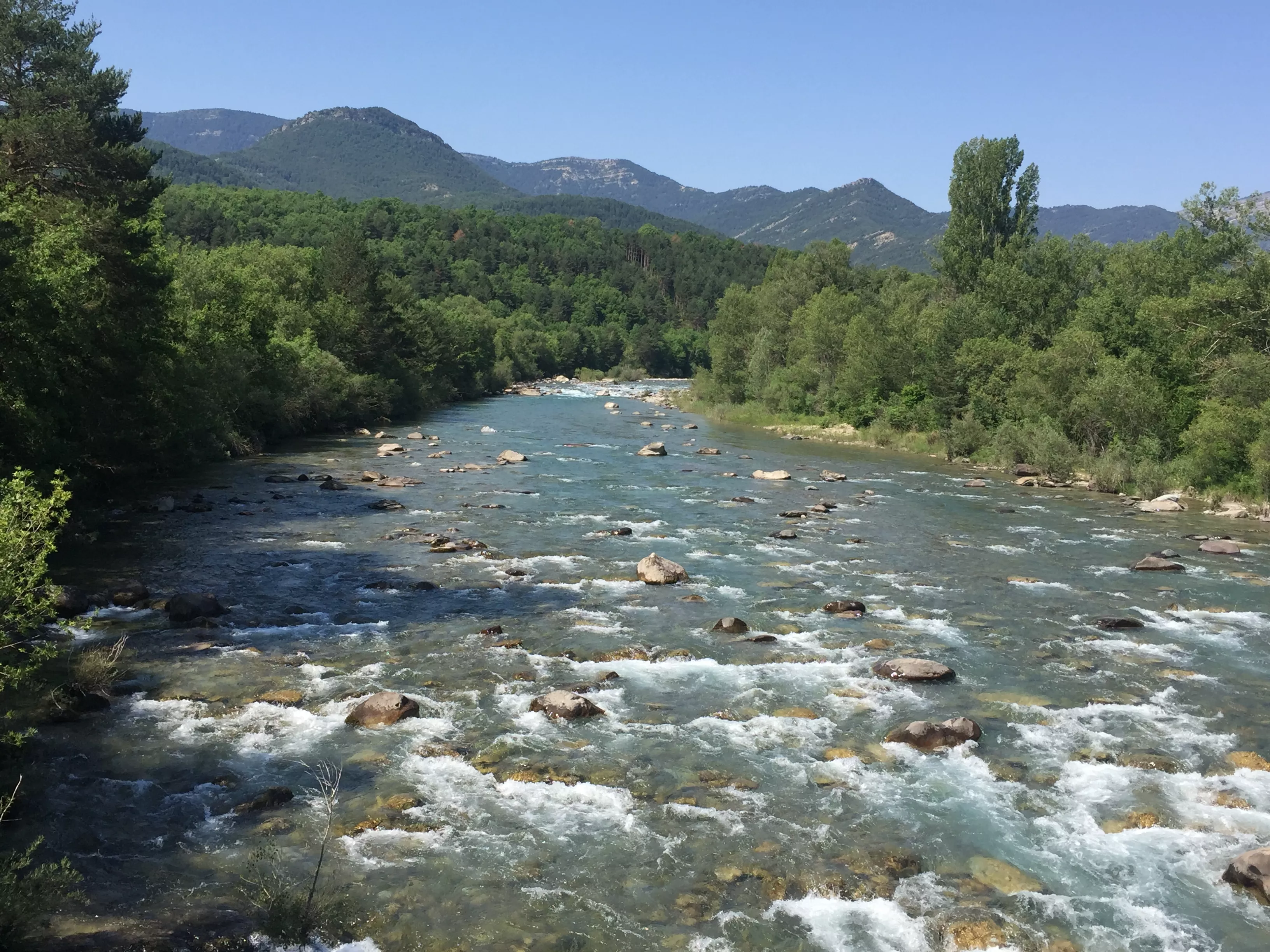 Río Ara, donde Fiscal prevé utilizar el POS para rutas de BTT