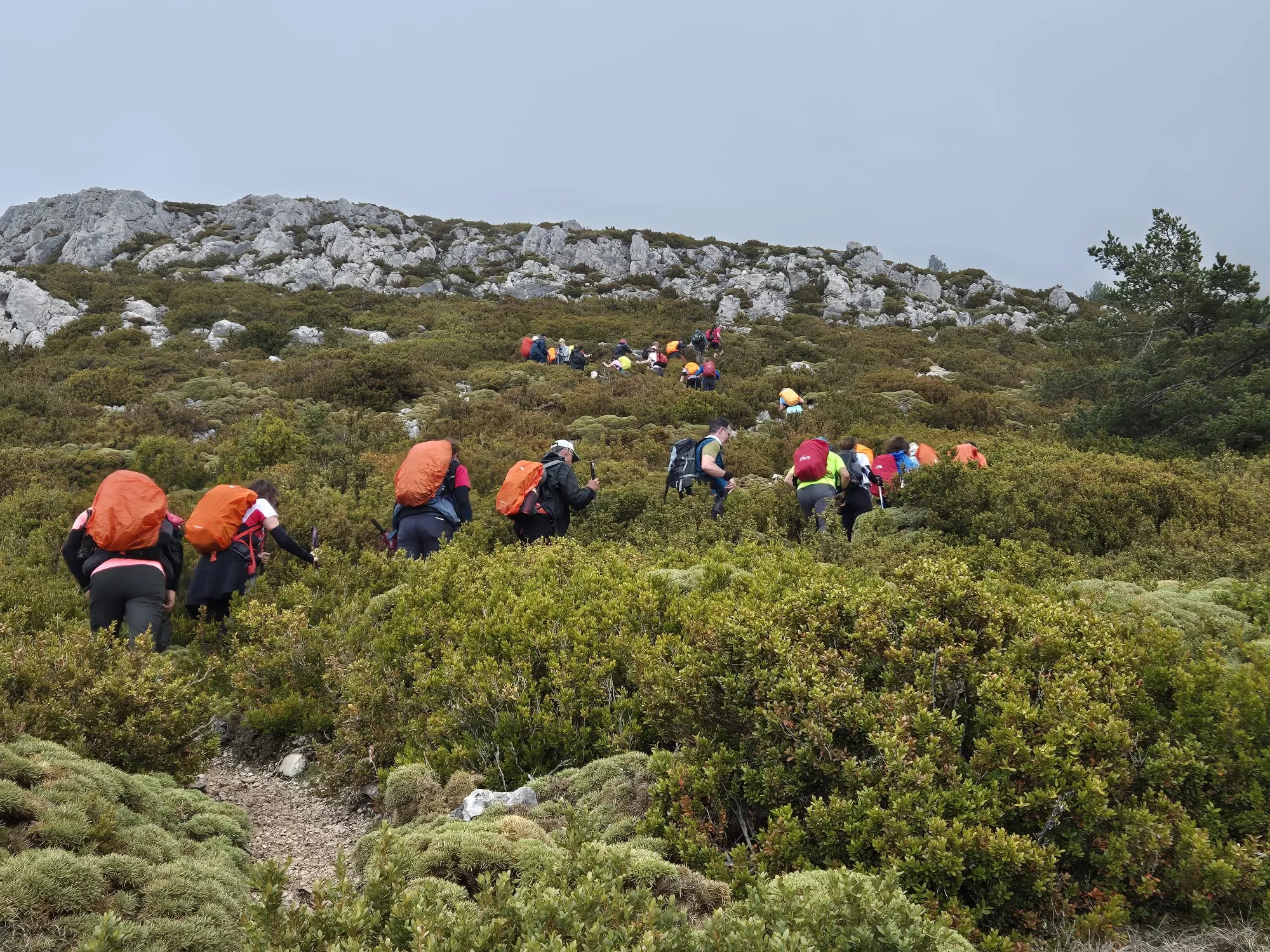 Reto de la cima del Tozal de Guara de los Javieres. Foto Juanlu Herrero