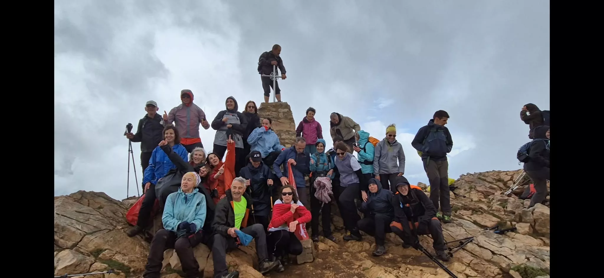 Reto de la cima del Tozal de Guara de los Javieres. Foto Juanlu Herrero