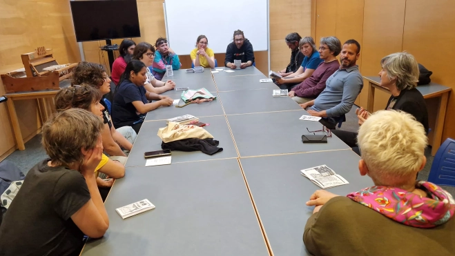 Presentación de Socorro! Fanzine en el 3º Barriofest. Foto Myriam Martínez