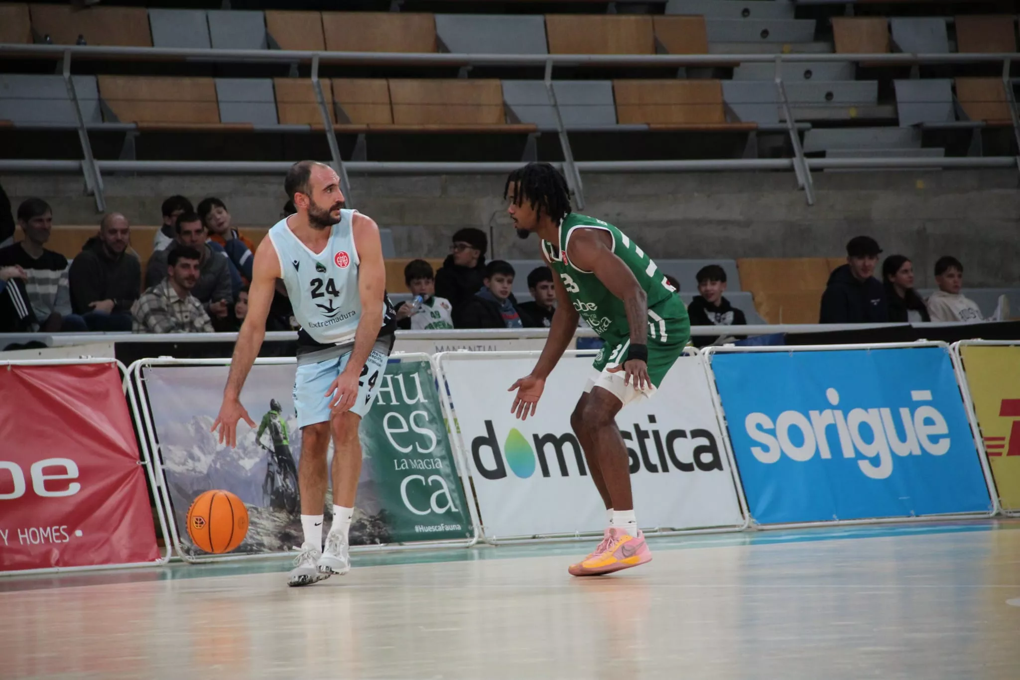Foto de archivo de un partido del Lobe Huesca en el Palacio. Foto: Celia Durán/ CBPeñas
