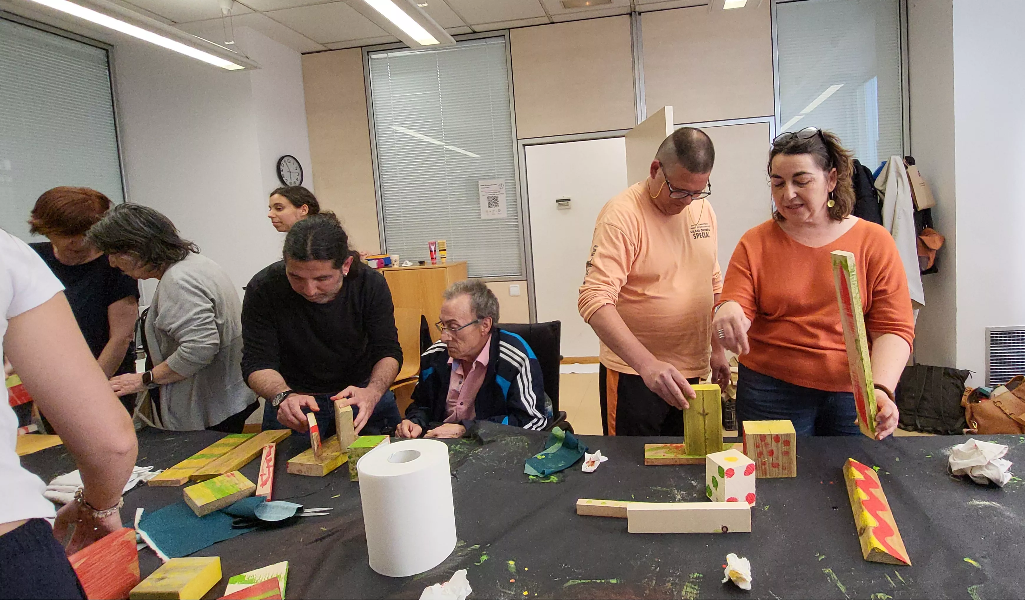 Taller de Isidro Ferrer en Diversario. Foto Mercedes Manterola