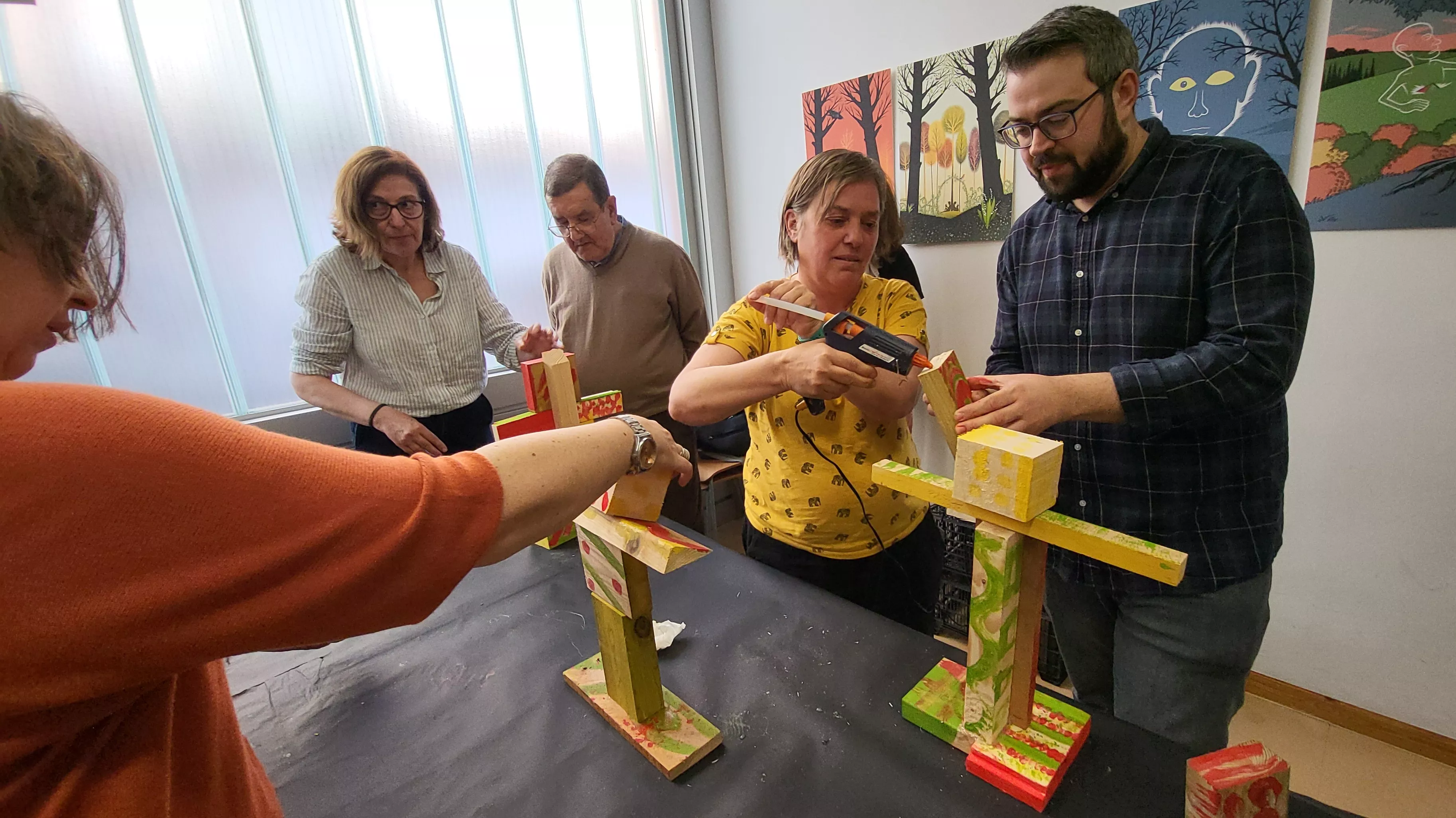 Taller de Isidro Ferrer en Diversario. Foto Mercedes Manterola