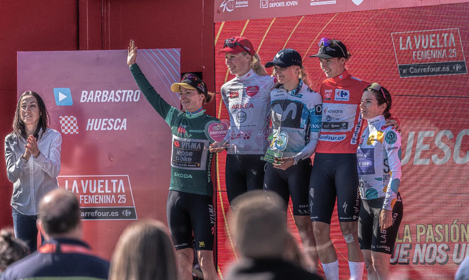 La Vuelta Femenina, en Huesca. Foto: José Antonio Terrón