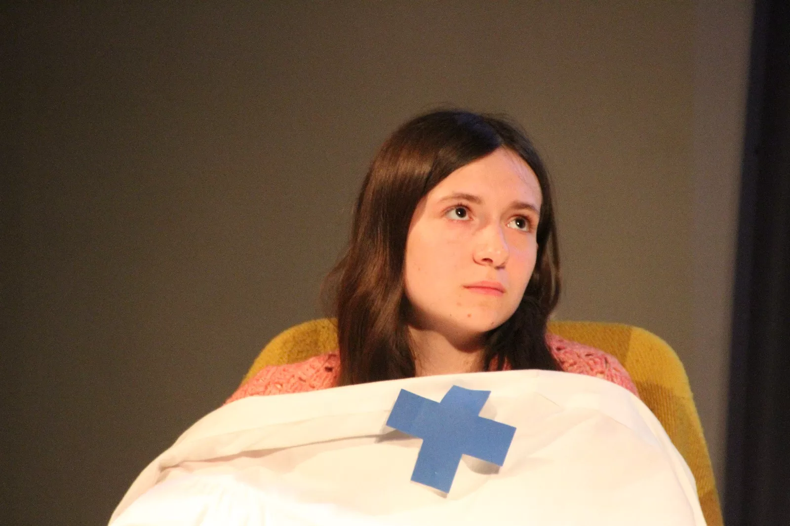 Actuación del grupo universitario En Obras de “Retales y remiendos”. Foto Carlos Neofato