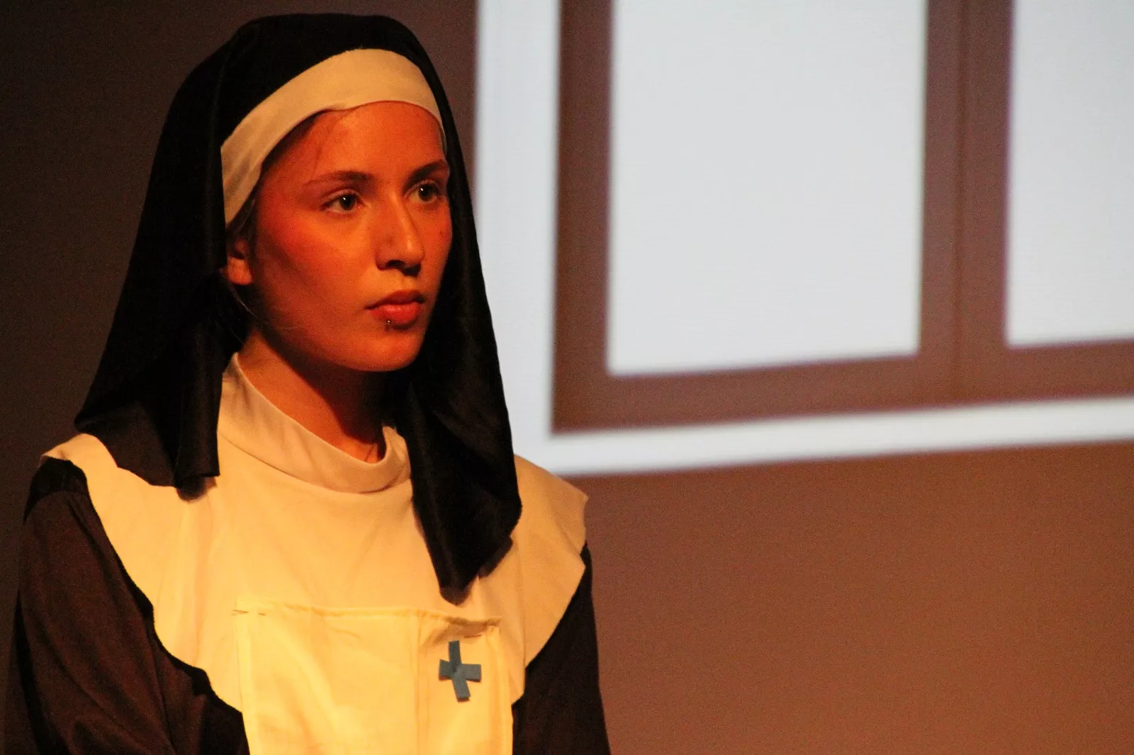 Actuación del grupo universitario En Obras de “Retales y remiendos”. Foto Carlos Neofato