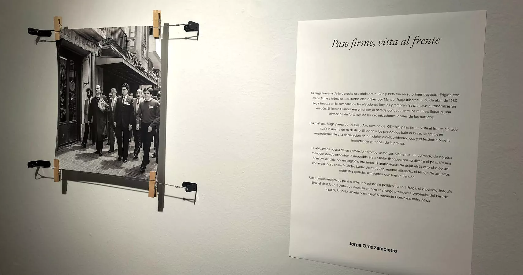 Exposición de Fernando Alvira Lizano. Foto María José Sampietro