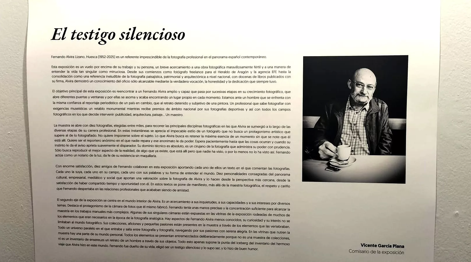 Exposición de Fernando Alvira Lizano. Foto María José Sampietro