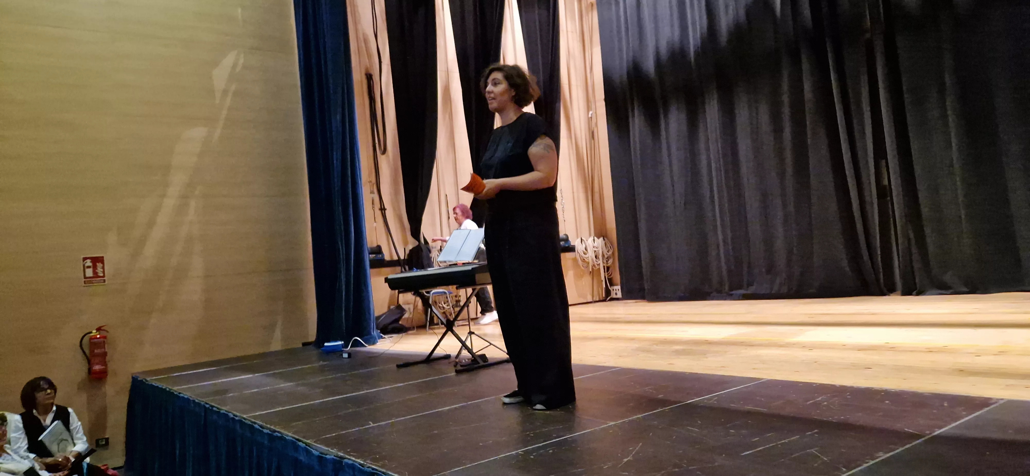 Minia Díaz.. Encuentro coral de Barriofest 2025. Foto Myriam Martínez