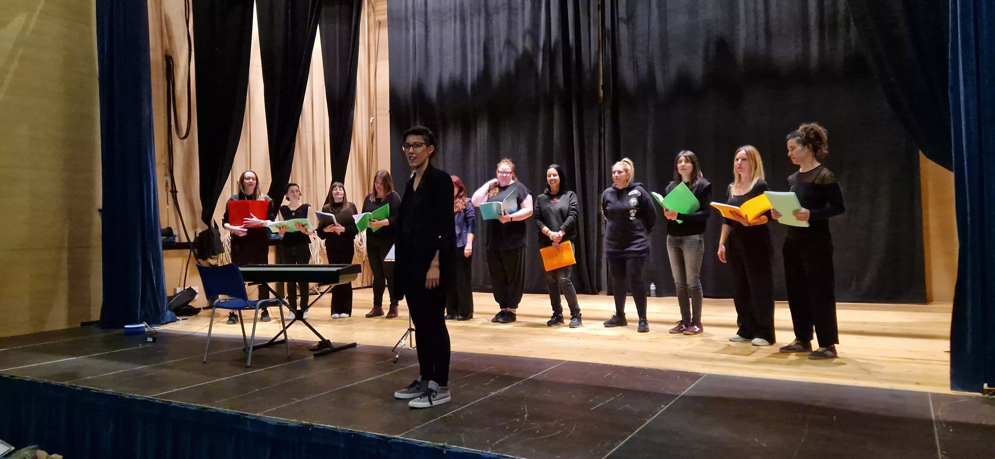 Coro de la Amypa del Colegio El Parque. Foto Myriam Martínez