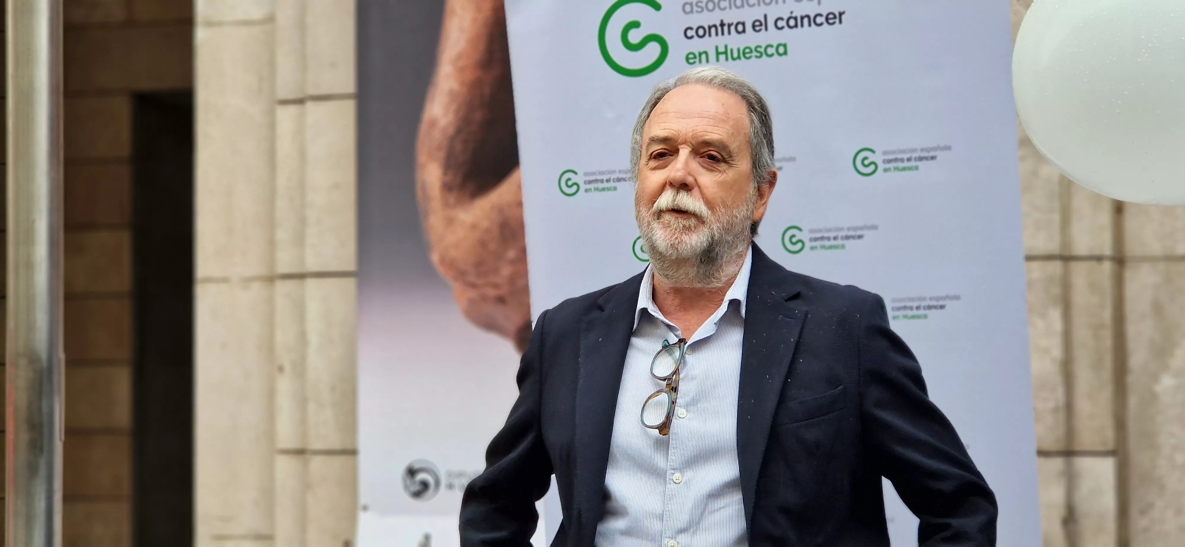 José Manuel Ramón y Cajal, presidente de la AECC en Huesca. Foto Myriam Martínez