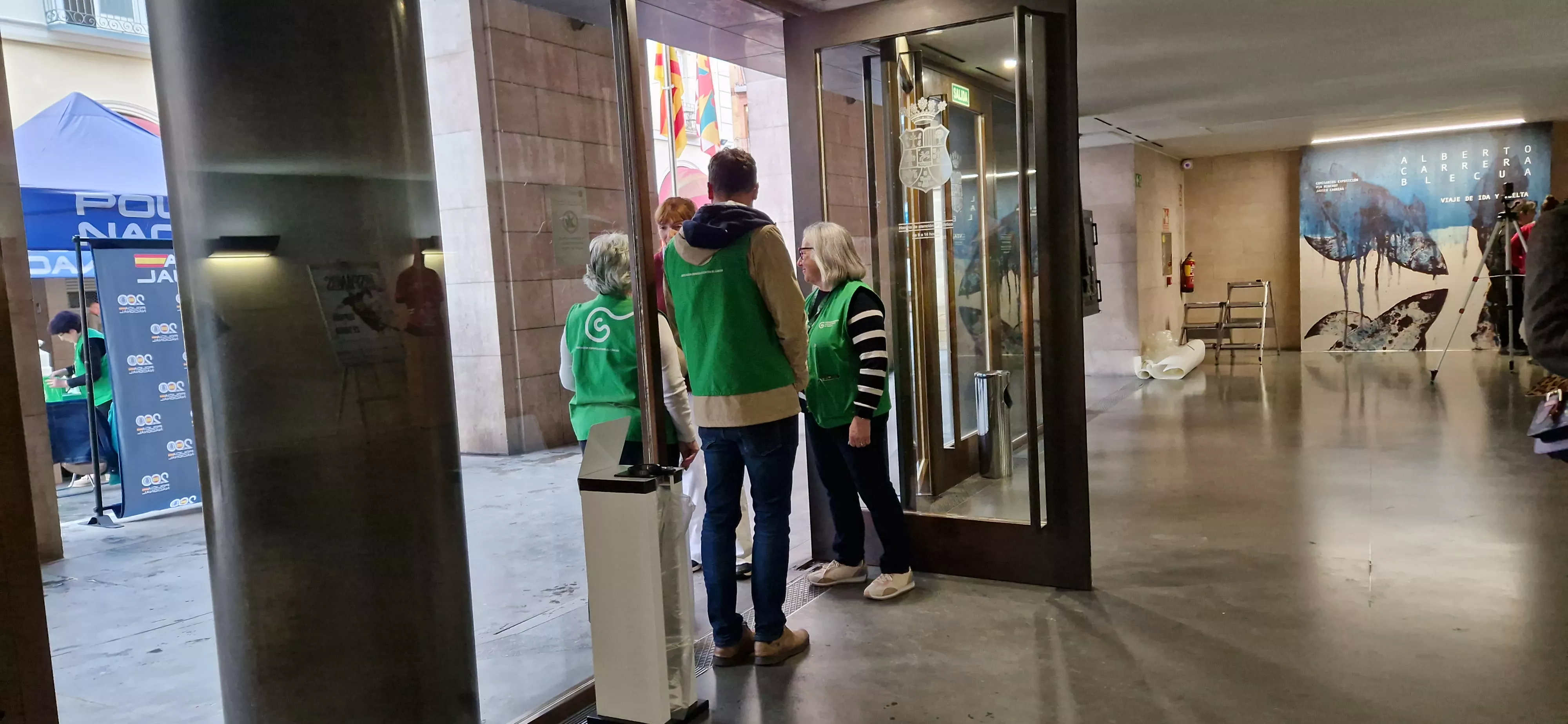 Cuestación de la Asociación Contra el Cáncer en Huesca. Foto Myriam Martínez