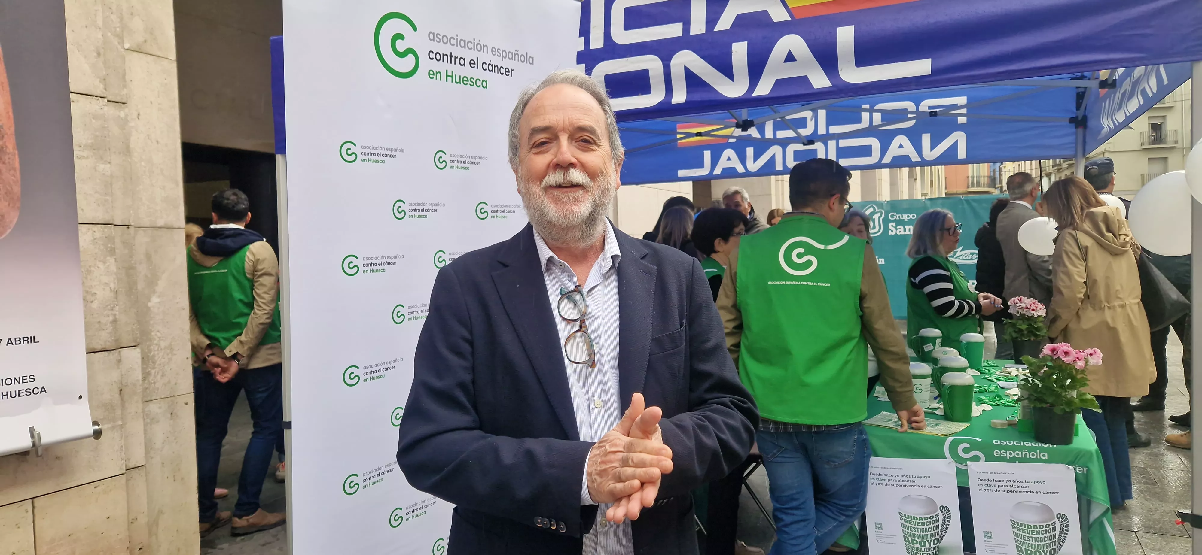 José Manuel Ramón y Cajal, presidente de la AECC en Huesca. Foto Myriam Martínez