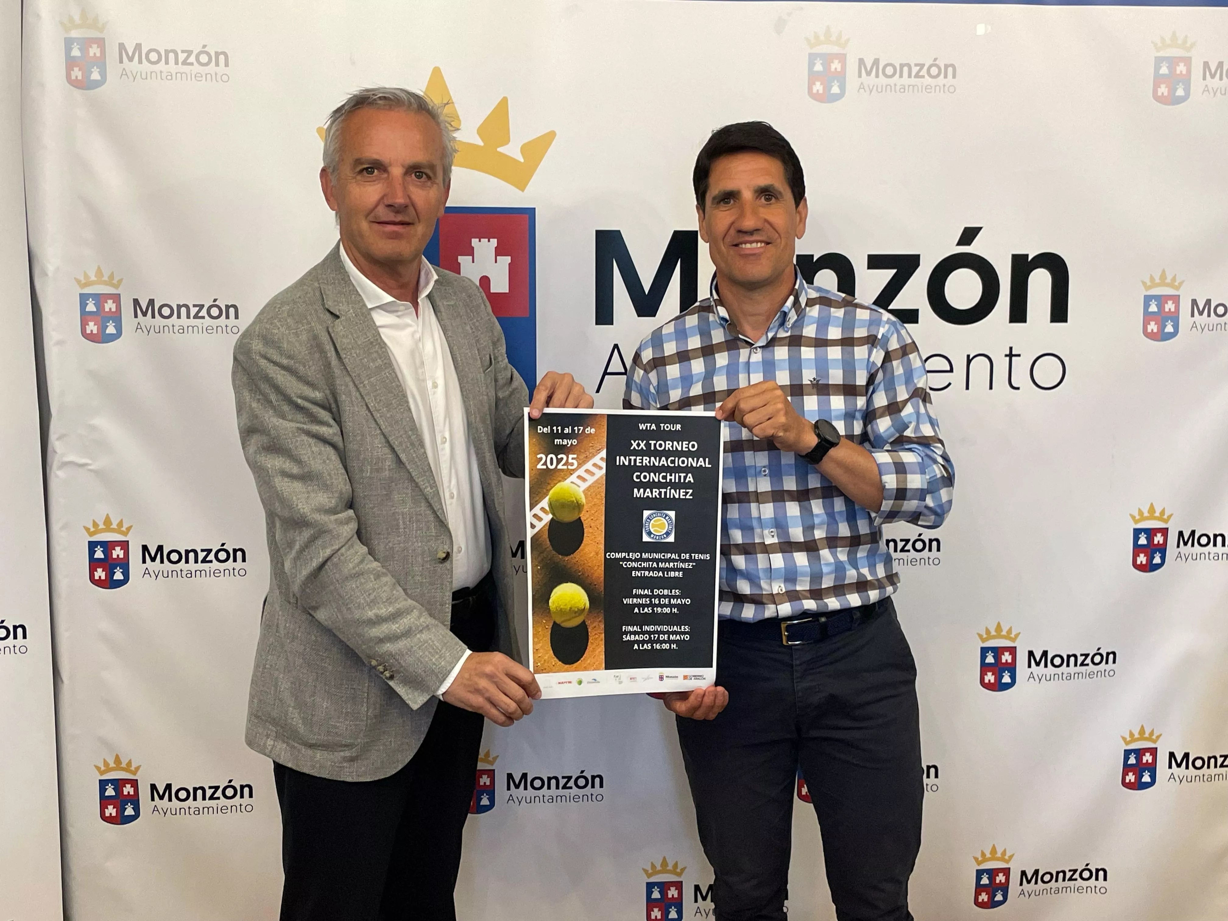 Eliseo Martín y Michel Irigaray en el presentación del torneo