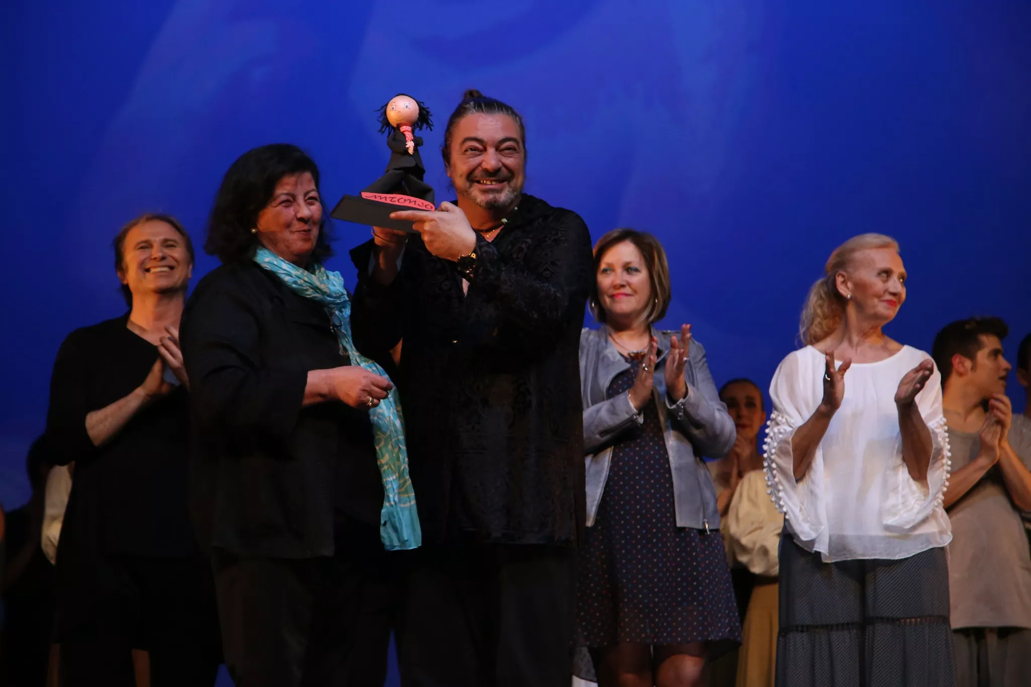 Mercedes Moliní con Antonio Canales en Huesca