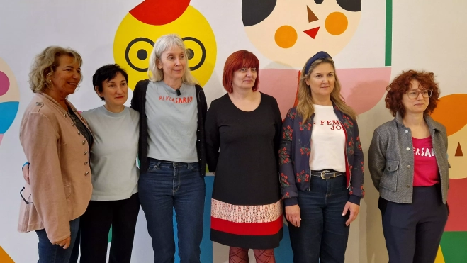  Inauguración del mural colaborativo de Diversario 2025 dirigido por Vicky de Sus. Foto Myriam Martínez