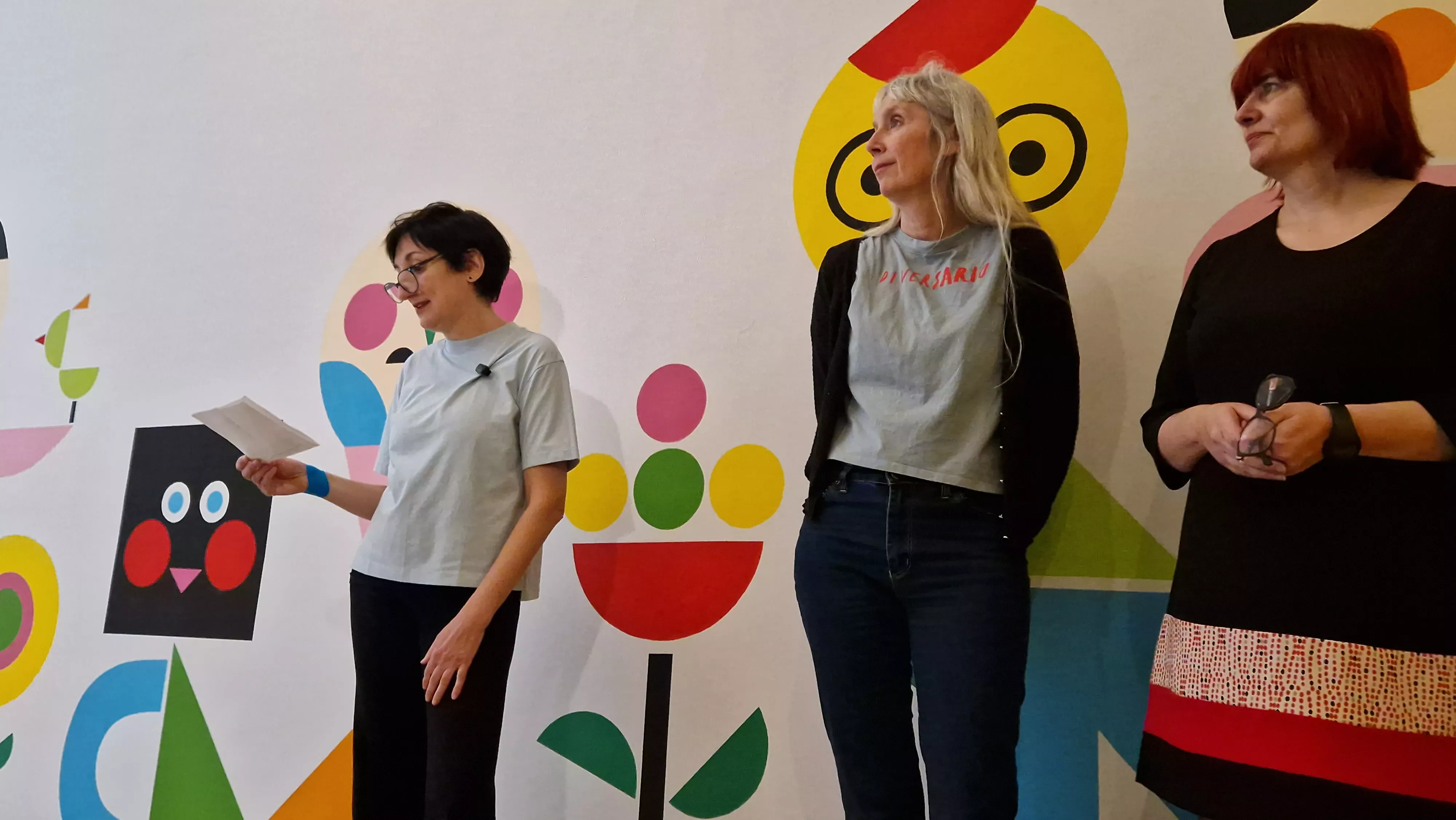  Inauguración del mural colaborativo de Diversario 2025 dirigido por Vicky de Sus. Foto Myriam Martínez