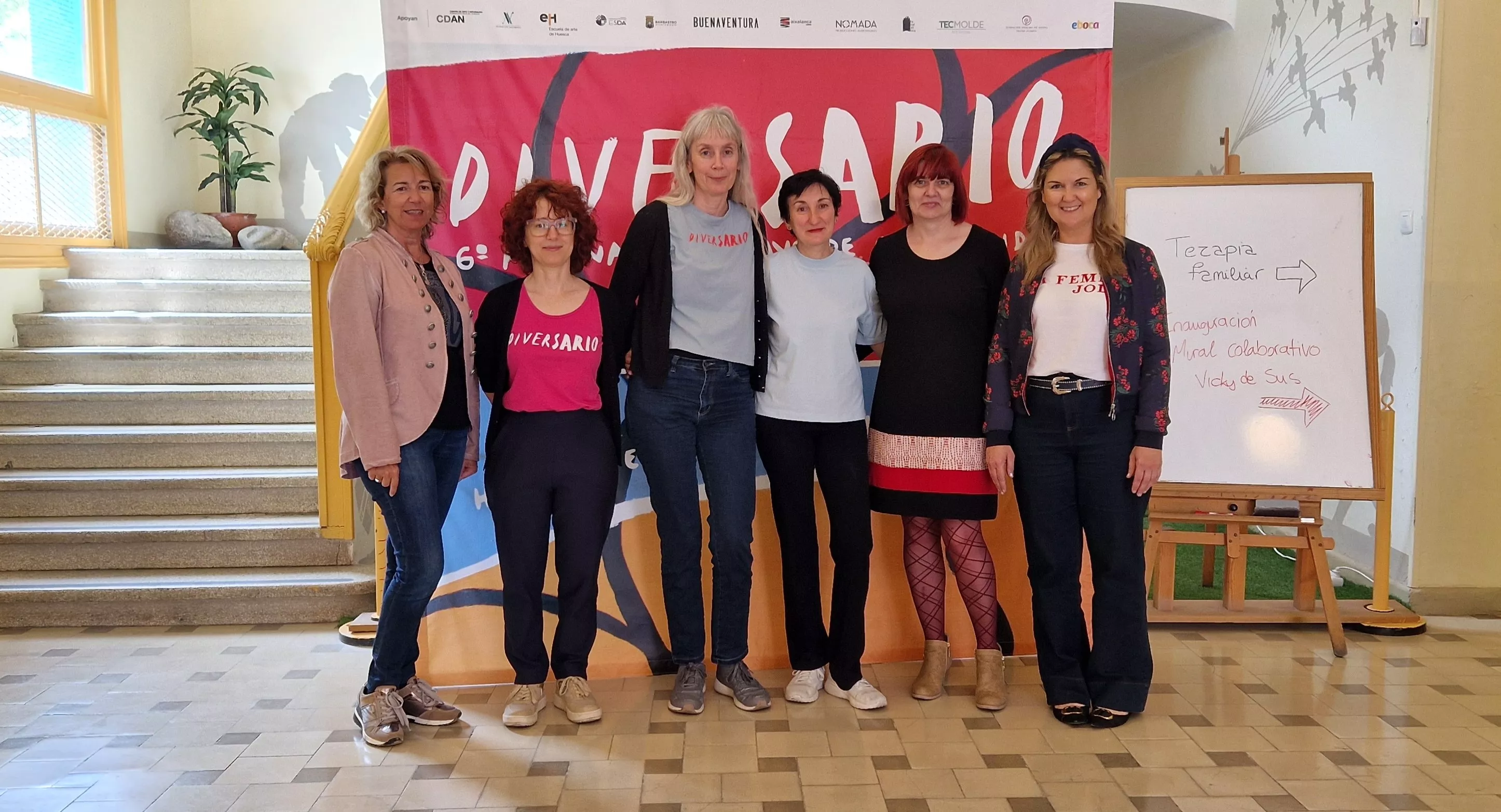  Inauguración del mural colaborativo de Diversario 2025 dirigido por Vicky de Sus. Foto Myriam Martínez