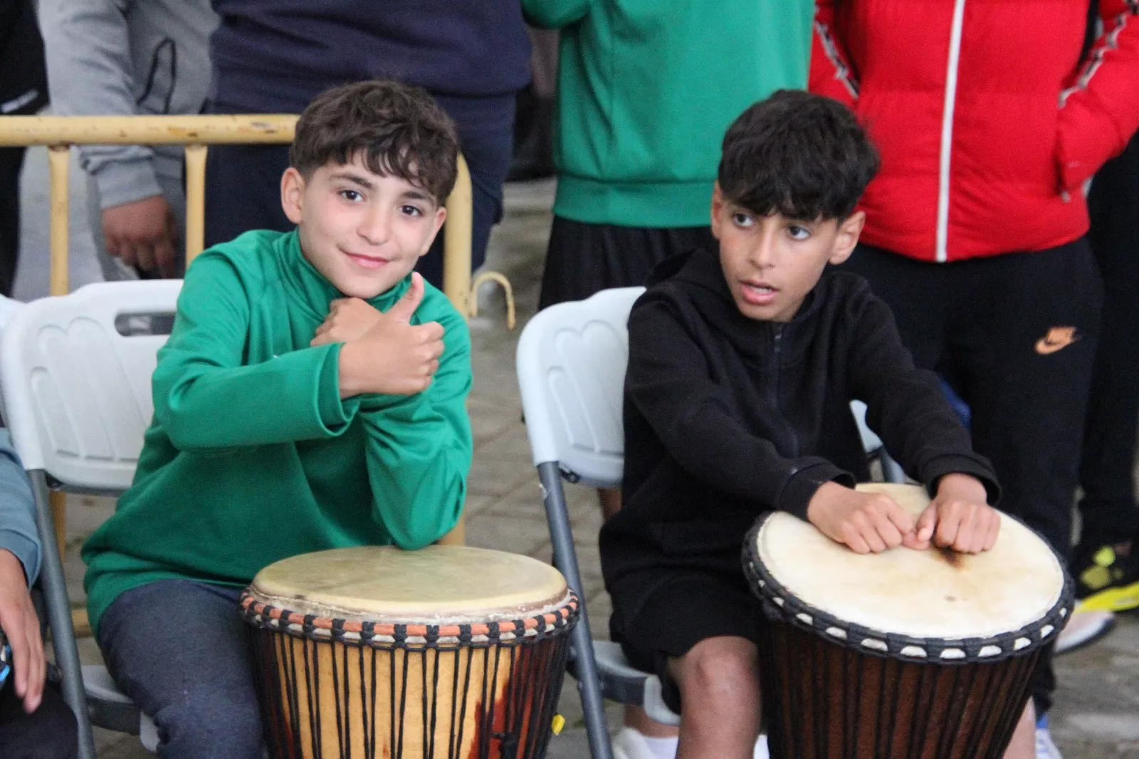 Sonidos africanos en Barriofest 2025. Foto Carlos Neofato