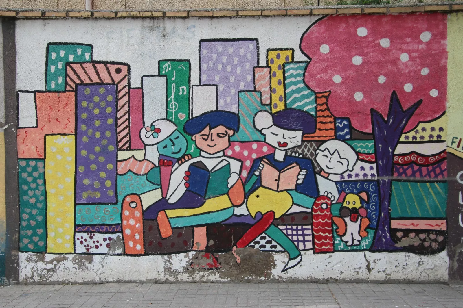 Visita a los murales del Barrio del Perpetuo Socorro en Barriofest 2025. Foto Carlos Neofato