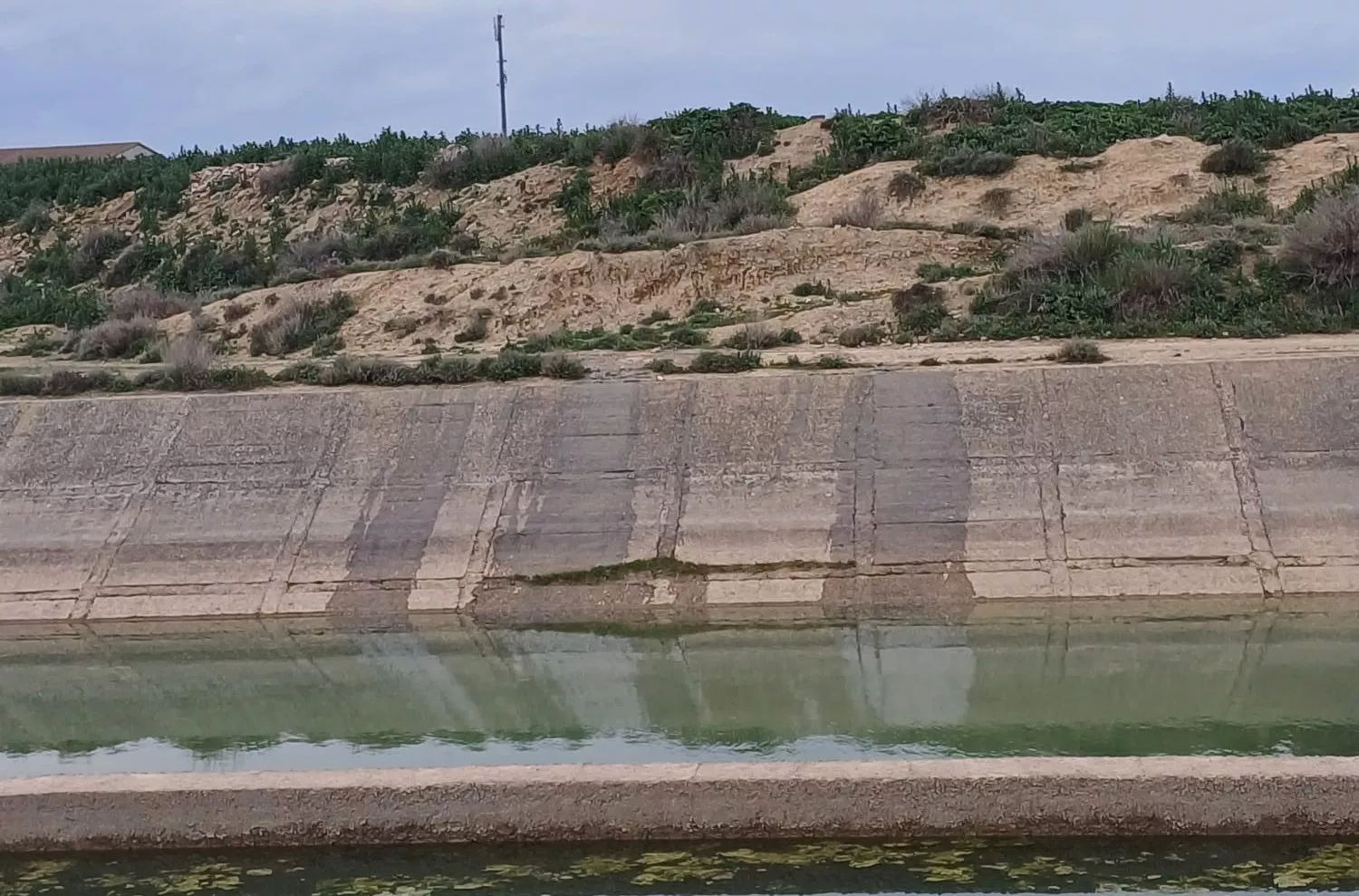 Zona donde se produjo el vertido