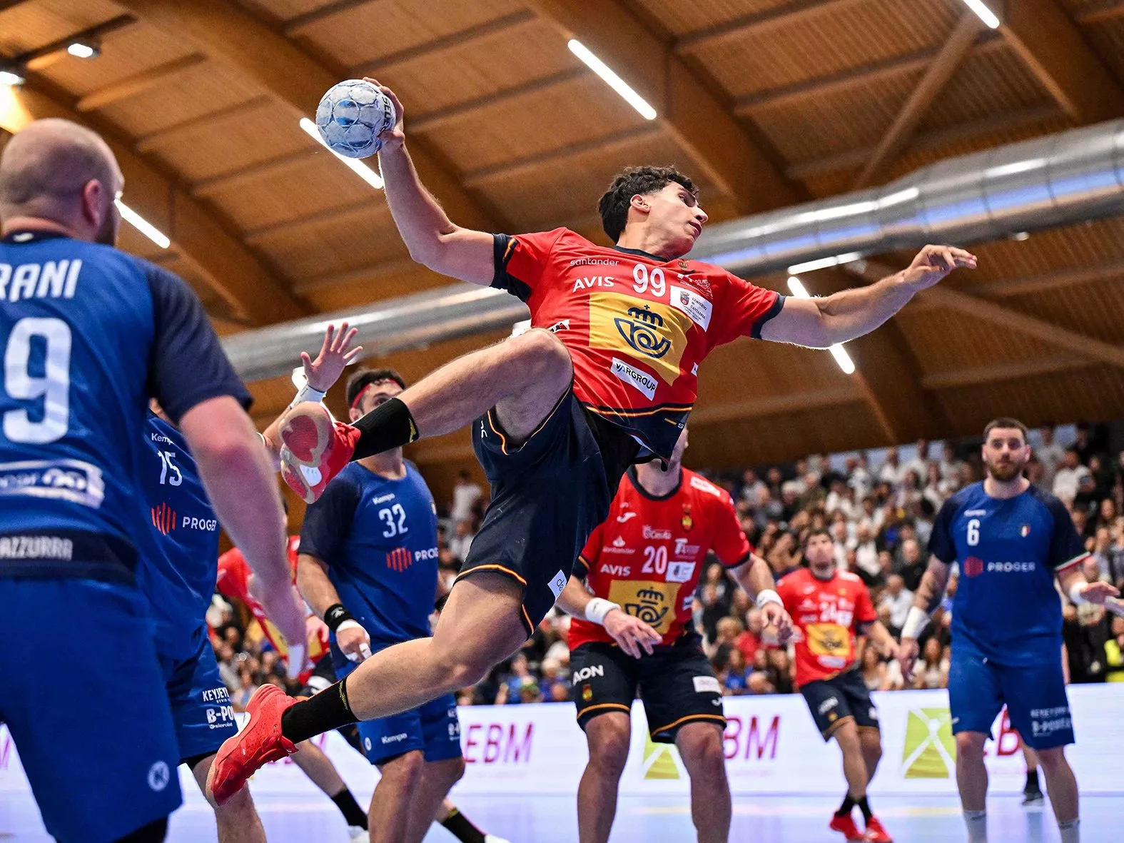 Imagen del partido de los Hispanos ante Italia, este pasado jueves. Foto: RFEB Imagen del partido de los Hispanos ante Italia, este pasado jueves. Foto: RFEB