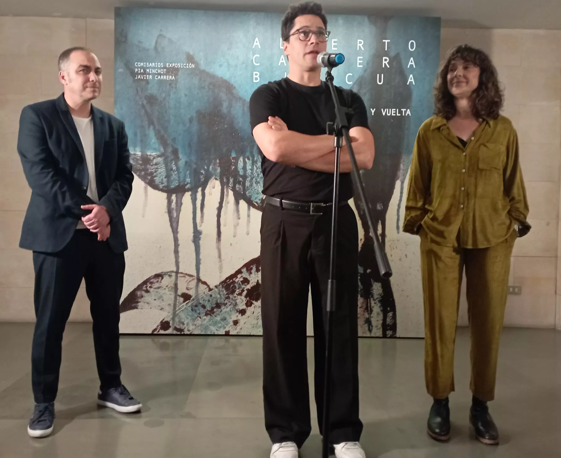 Inauguración de la exposición "Viaje de ida y vuelta" de Carrera Blecua. Foto María José Santolaria