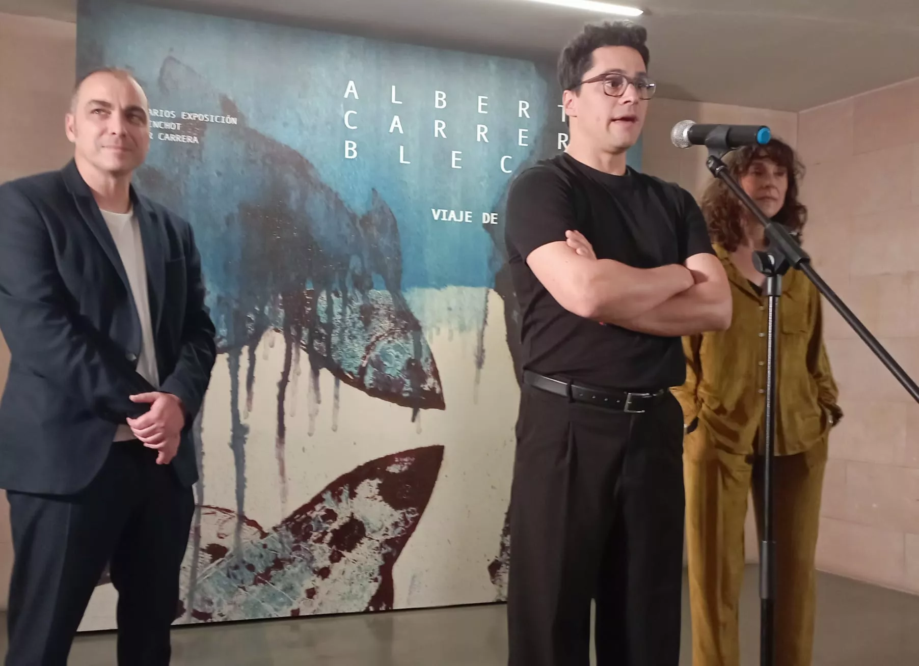 Inauguración de la exposición "Viaje de ida y vuelta" de Carrera Blecua. Foto María José Santolaria