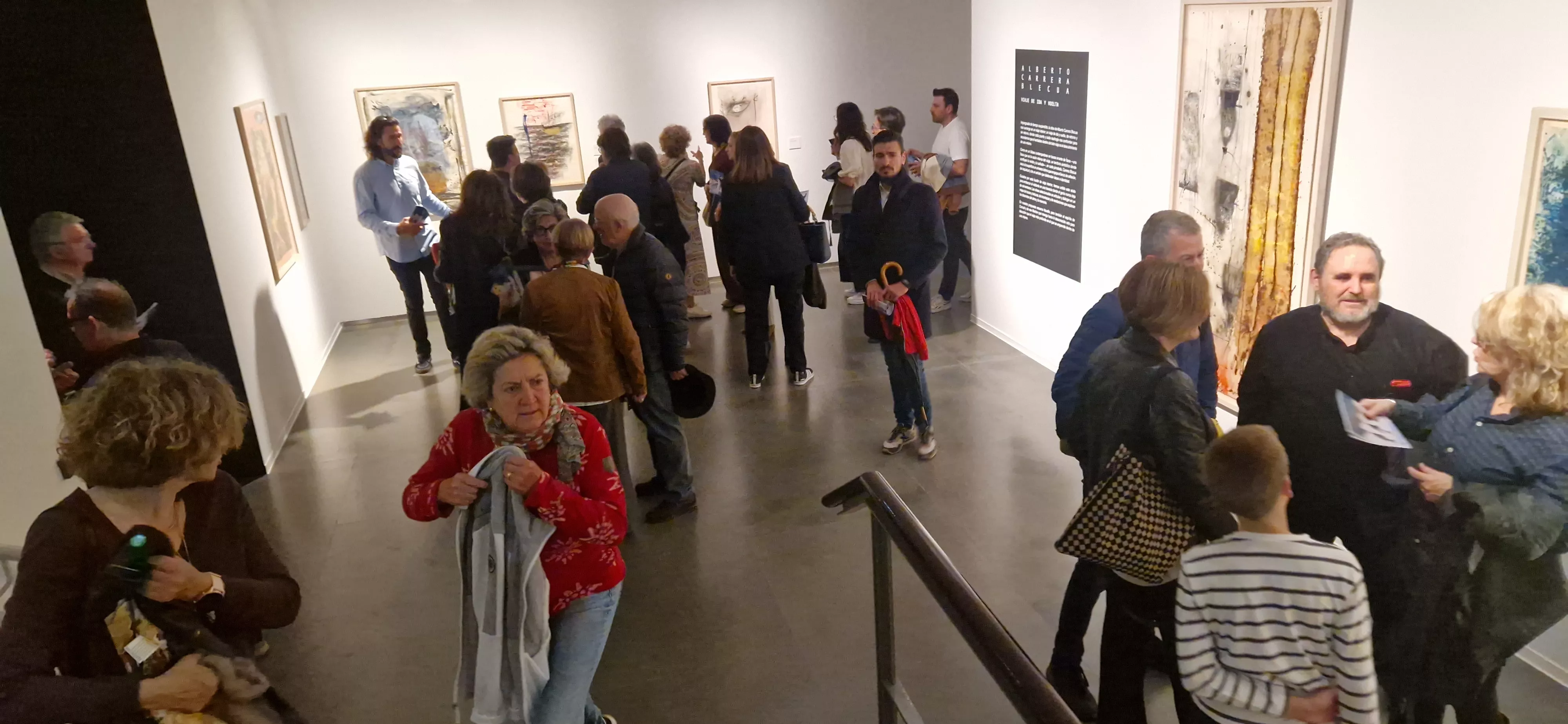 Inauguración de la exposición "Viaje de ida y vuelta" de Carrera Blecua. Foto Myriam Martínez