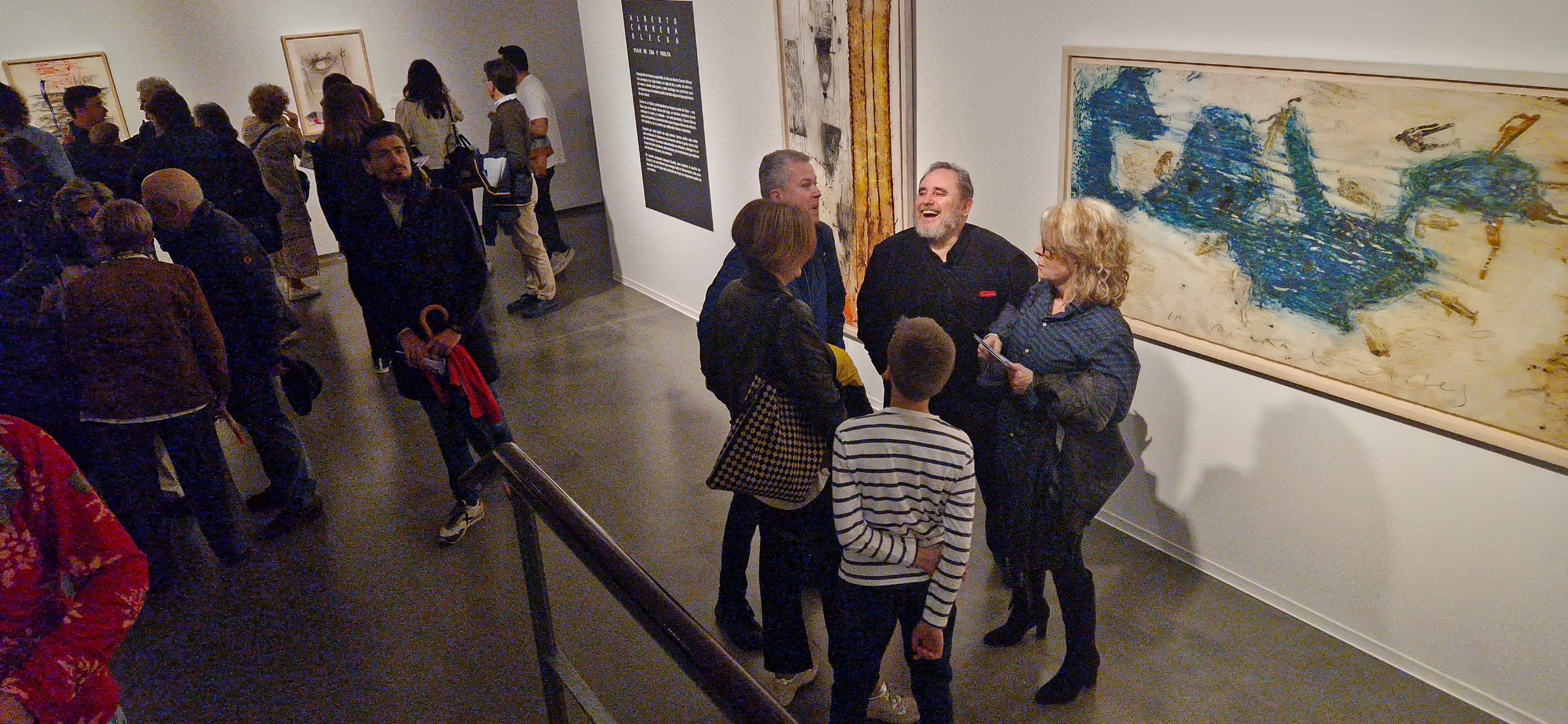 Inauguración de la exposición "Viaje de ida y vuelta" de Carrera Blecua. Foto Myriam Martínez