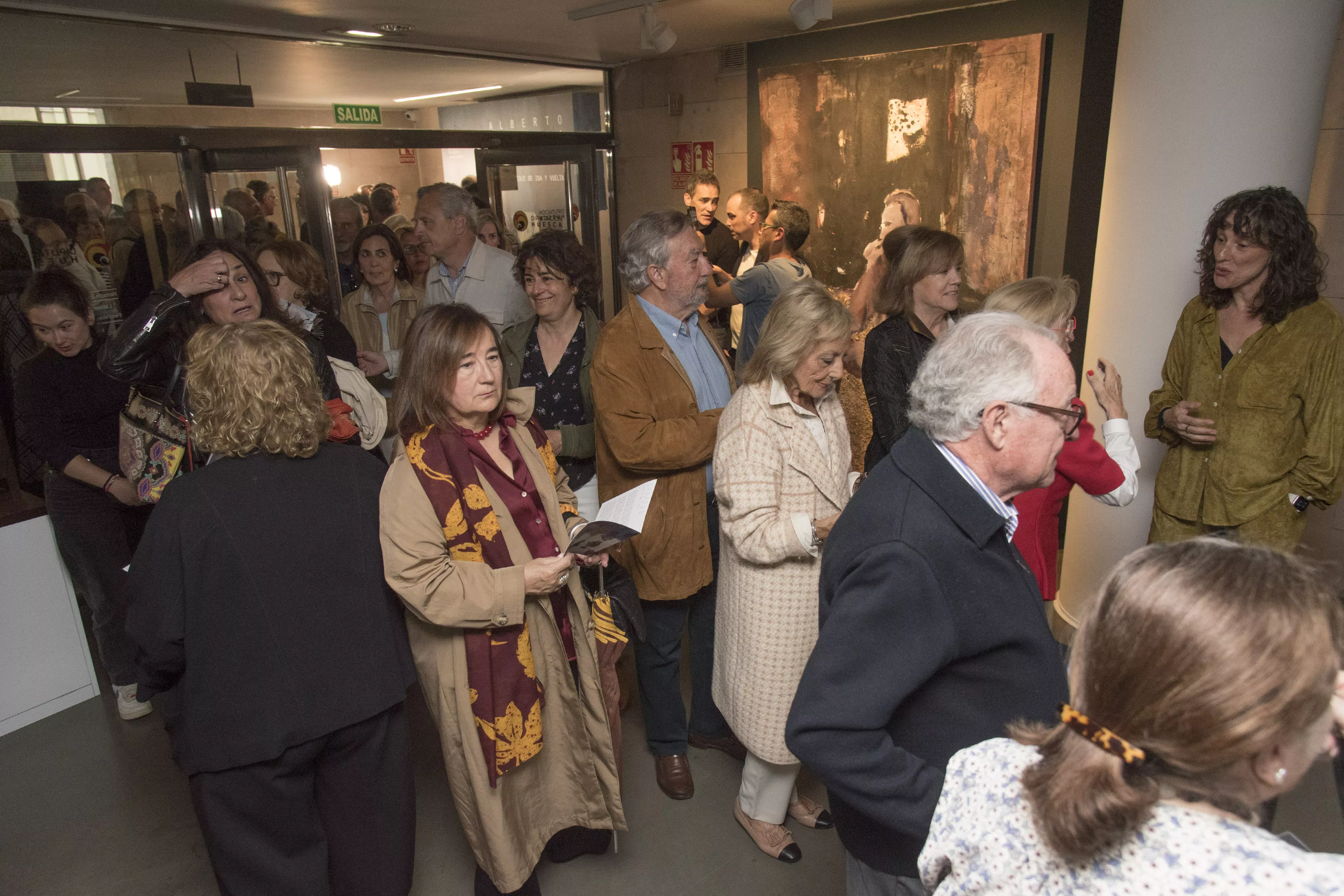 Inauguración de la exposición "Viaje de ida y vuelta" de Carrera Blecua. Foto DPH